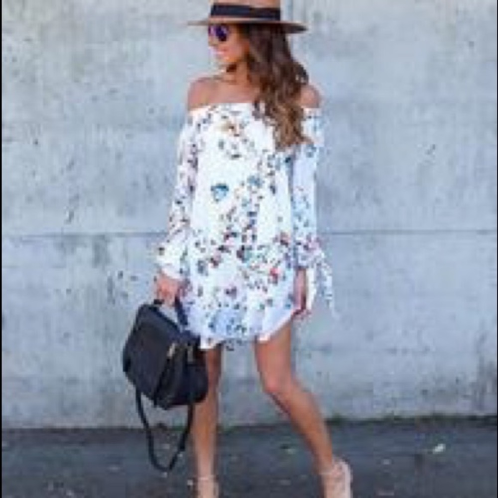 Vici Electra off the shoulder dress